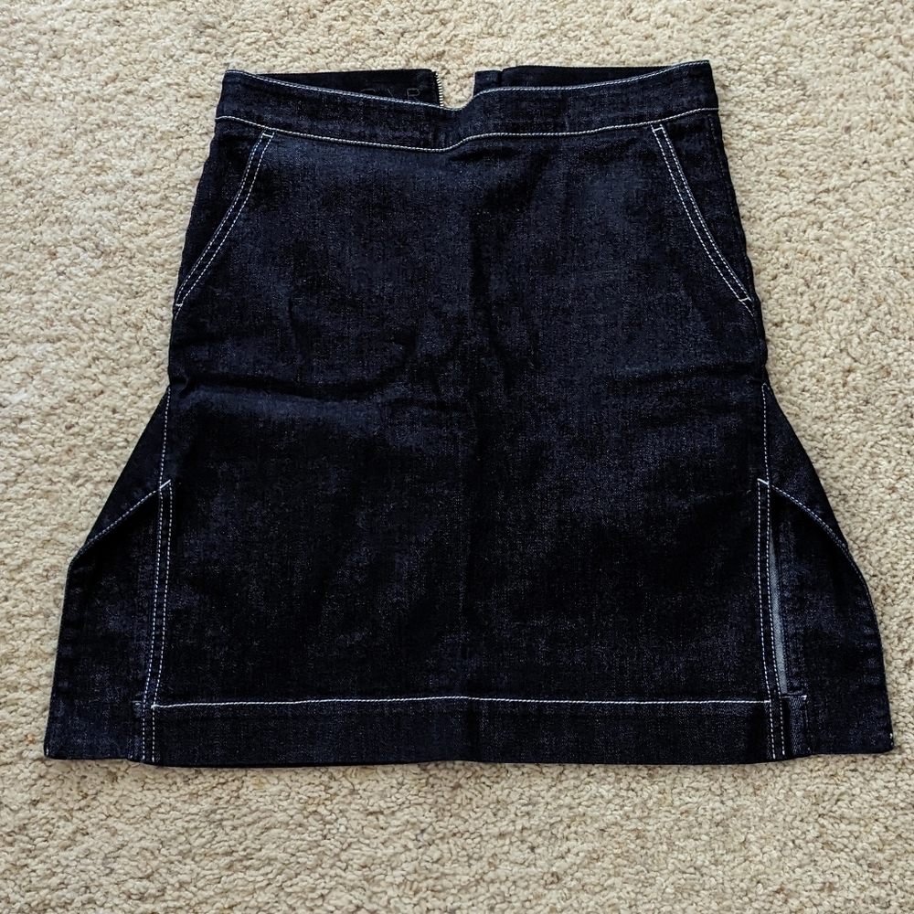 Stella McCartney blue mini skirt with side slits